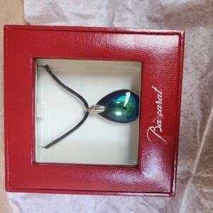Baccarat Blue Teardrop Necklace